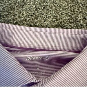 johnnie-O Pinstripe Shirt Golf Shirt